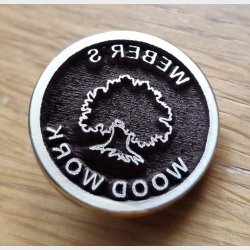 Brndestempel til Trdrejning / Lderarbejde Logostempel i strrelsen 20 - 25 - 30 mm