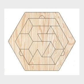 6  Kantet Puzlespil / Hjernevrider