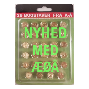 Bogstaver fra A-Å  + Brændepenne + stempler / Logo