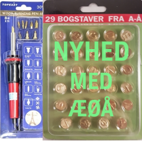 Br�ndepen 30W med Bogstaver fra A-� 