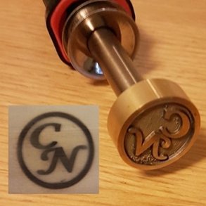 Brndestempel til Trdrejning / Lderarbejde Logostempel i strrelsen 20 - 25 - 30 mm