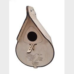 Redekasse Fuglehus Drbeformet i 3mm krydsfiner