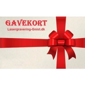 Gavekort til Lasergravering-Gnist.dk