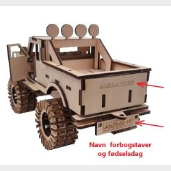 Dbsgave til dreng JEEP med navn og dato