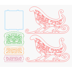 Juilemandens slde laserskret 135 x 92mm