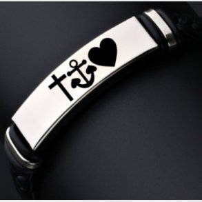 L�derarmb�nd med Tro h�b & k�rlighed