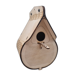 Redekasse Fuglehus Drbeformet i 3mm krydsfiner