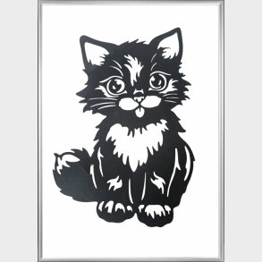 Kattekilling super sd i alu. ramme 70 x 50 cm