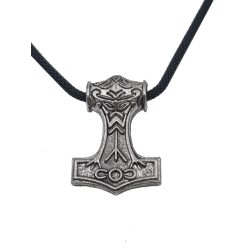 Thors Hammer med flettet halskde