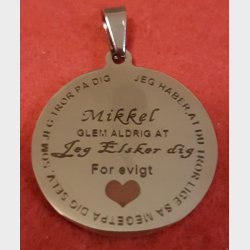 Vedhng blank poleret rustfri stl