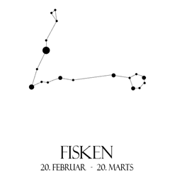 Halskde med forslvet plade stjernetegn