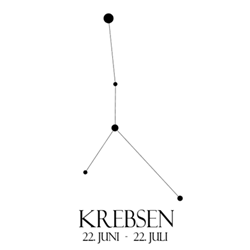 Halskde med forslvet plade stjernetegn