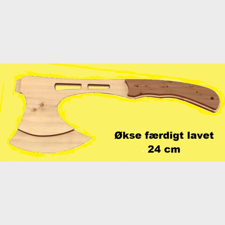 Laser skret Viking kse i 3mm krydsfiner