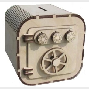 Pengeskab / Spareb�sse i 3mm krydsfiner med 3 koder