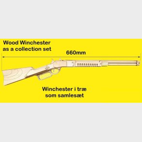 Winchester leget�js gev�r lavet i 3mm krydsfiner Lasersk�ret 3 D Puzle 